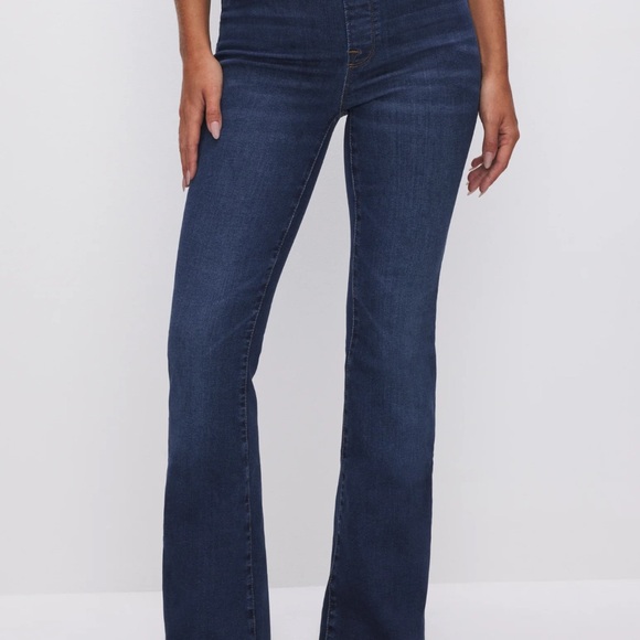 Women's Blue Flared Jeans - Picture 3 of 7